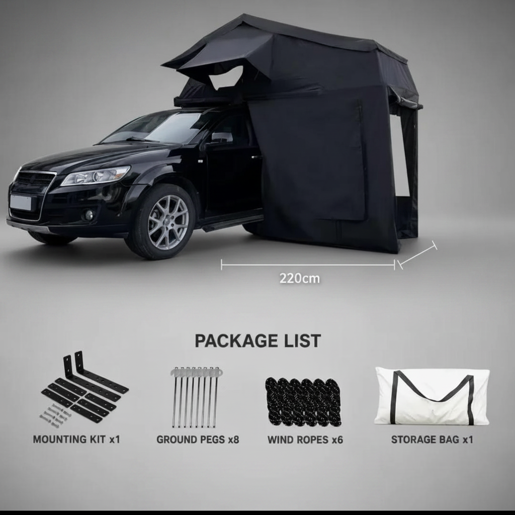 CAMPAX Double Layer Hydraulic Rooftop Tent – 3-5 Person